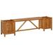 Festnight Patio Bench with 2 Planters 59.1 x11.8 x15.7 Solid Acacia Wood