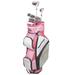 GolfGirl FWS3 Ladies Petite Clubs Set with Cart Bag All Graphite Right Hand Pink