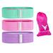 Victor Fitness VFBB3R (Teal Pink Purple) Hip/Booty Band 3-Pack (Teal Pink Purple) - 3 Different Resistance Levels with Single 30-inch Shared Size!