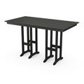 POLYWOOD Farmhouse 37 x 72 Bar Table in Black