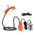 Dcenta Portable Camping Shower Outdoor Camping Shower Pump Rechargeable for Camping Hiking Traveling