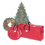 Elf Stor 83-DT5523 5077 Storage Christmas Tree Storage Wreath Bag - 9 ft. & 30 in. - Red