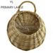 Garden Handmade Plant Garden Supplies Rattan Fence Hanging Planter Decoration Flower Pot Basket PRIMARY L