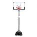 Basketball Hoop Portable And Removable Basketball Stand With 44 Inch PC Transparent Backboard Basket Height Adjustment 8ft - 10ft For Adult Indoor Outdoor Use
