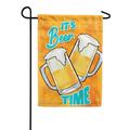 America Forever It s Beer Time Summer Garden Flag 12.5 x 18 inches Beer Thirty Drink Happy Hour Beverage Double Sided Seasonal Yard Outdoor Decorative It s 5 O Clock Somewhere Garden Flag