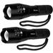 2 Pack TC1200 Tactical LED Flashlight - Military Grade 2000 Lumens 5 Mode Zoomable Magnetic Flashlights for Emergencies