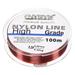 Uxcell 109Yard 20Lb Fluorocarbon Coated Monofilament Nylon Fishing Line Wine Red