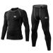 MEETWEE Mens Fleece Lined Compression Base Layer Thermal Long Johns Underwear Set