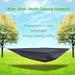 Portable and durable compact nylon fabric two-person travel camping hammock - black