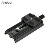 Andoer QRC-01 Quick Release Plate QR Plate Aluminum Alloy with 1/4 Inch & 3/8 Inch Screws Compatibel with Manfrotto 501HDV/701HDV/503HDV/577/519/561/Q5