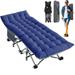 Slsy Upgraded Folding Camping Cot with 2-Sided Cushion & Carry Bag for Adults & Kids 28 Wide Portable Folding Bed Sleeping Cot Folding Guest Bed