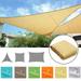 Triangle Outdoor Sun Shade Sail Waterproof Patio Canopy Backyard Porch Pool Sun Shelter Cover 10 x10 x10 Khaki