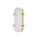 Led 14 inch Wall Sconce 5 inches Wide By 13.75 inches High-Aged Brass Finish Bailey Street Home 116-Bel-2973301