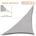 Sunshades Depot 11 x 23 x 25.5 Sun Shade Sail Right Triangle Permeable Canopy Light Gray Custom Size Available Commercial Standard