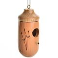 Wooden Birdhouse Weatherproof Outdoor Hanging Birds Nesting Box Garden Patio Weatherproof Garden Patio Decorative Birds Hut for Hummingbird Outdoor Hanging Birds Nesting Box Wooden Birdhouse B