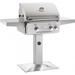 American Outdoor Grill 24NPT T-Series 24 Inch Natural Gas Grill On Pedestal Base With Rotisserie