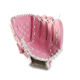 Outdoor Sports Baseball Glove Softball Practice Equipment Outfield Pitcher Gloves PU Softball Glove Pink 1 pcs