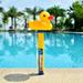 Norbi Floating Swimming Pool Thermometer Pond Water Thermometer with String Baby Pool Thermometer Shatter Resistant for Outdoor & Indoor Swimming Pools Spas Hot Tubs Yellow pole Yellow Duck