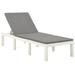 Festnight Sun Lounger with Cushion White