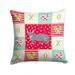 Dwelf 2 Cat Love Fabric Decorative Pillow Red