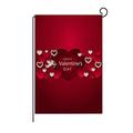 VerPetridure HYQ002 Valentine s Day Garden Flag Love Print Linen Flag Outdoor Garden Decoration Flag 30*45cmValentine s Day Garden Flag Street road Printing Outdoor Decoration Flag