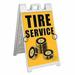 Tire Service (24 X 36 ) Deluxe A-Frame Signicade Includes 2 Removable Panels & Stand