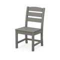 POLYWOOD Lakeside Dining Side Chair in Slate Grey