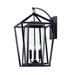 Maxim 3176CLBK 21 in. Artisan 3 Light Black Outdoor Wall Mount