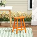 GARDEN 24 Inches Adirondack Plastic Outdoor Bar Stools for Patio Orange