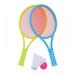 Kid Tennis Racket Set for Toddler Children Sponge Handle Includes 1 Badminton 1 Table Tennis and 2 Racket - Increase Children s Sports Improve Tennis Skills
