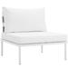 Modern Contemporary Urban Design Outdoor Patio Balcony Lounge Chair White Rattan