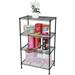 4-Tier Stackable Wire Shelving Unit Storage Rack Expandable & Adjustable Kitchen Storage Cabinet Shelf Organizer