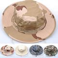 Unisex Woodland Fishing Hiking Travel Military Sun-proof Camo Boonie Hat Cap