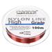 Uxcell 109Yard 11Lb Fluorocarbon Coated Monofilament Nylon Fishing Line Wine Red