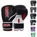 MRX Kids Boxing Gloves for Boys & Girls Boxing Training Gloves Kickboxing Muay Thai Sparring Youth Junior Punching Gloves Kickboxing Gloves Childrenâ€™s Workout Boxing Gloves Gift for Kids Black Red 6oz