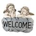 Baby Angels Cherubs Welcome Statue Sculpture Figurine