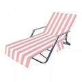 Thickened Microfiber Beach Chair Cover with Detachable Side Pockets Pool Lounge Chair Cover with Pillow Quick Drying Terry Towels