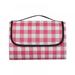 Slopehill Portable Picnic Mat Outdoor Oversized Picnic Mat Foldable Checkered Beach Blanket Picnic Mat Tote Bag Waterproof and Dustproof Suitable for Indoor and Outdoor Lawn Beach Outing