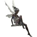 Sitting Fairy Statue for Garden Tudor and Turek Sitting Fairy Statue Resin Craft Landscaping Yard Decoration Fairy Figurines Gift for Home Office Desk Table