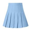 iOPQO Summer Dress Womens Dresses Skirts for Women Dresses for Women 2023 Skirt Women s Fashion High Waist Pleated Mini Skirt Slim Waist Casual Tennis Skirt Mini Dress Sky Blue Dress Xs