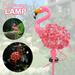 Eummy Flamingo Solar Lights Metal Solar Pathway Flamingo Stake with LED Lights IP55 Waterproof Pink Flamingo Decorative Lights for Lawn Patio Courtyard