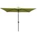 UBesGoo 6 x 9ft Patio Umbrella Outdoor Waterproof Umbrella with Crank and Push Button Tilt for Garden Backyard Pool Swimming Pool Lime green