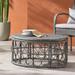 Montserrat Wicker Outdoor Coffee Table Gray