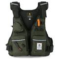 JARUSITE Multi-Pockets Fly Vest with Bottle Holder for Kayaking Sailing Boating Sports