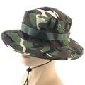 Kaesi Flat Roof Military Hat Cadet Patrol Bush Hat Outdoors Climbing Fishing Boonie Cap