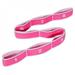 Wisremt Yoga Pull Rally Band Latex Nylon Multi-level Force Setting Yoga Pilates GYM Fitness Exercise Band Multi-Functional Elastic Band Pink Black