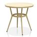 Furniture of America Cruz Round 32-inch Patio Bistro Table Natural Tone