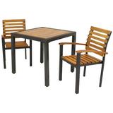 Sunnydaze Julian 3-Piece Outdoor Patio Dining Set