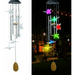 Solar Wind Chime Light Cocobaby Solar Powered Color Changing LED Hanging Dragonfly Wind chime Light for Outdoor Indoor Gardening Yard Pathway Decoration (Dragonfly with tubes)