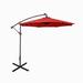 Westin Outdoor 94 Red Solid Print Octagon Offset and Cantilever Patio Umbrella